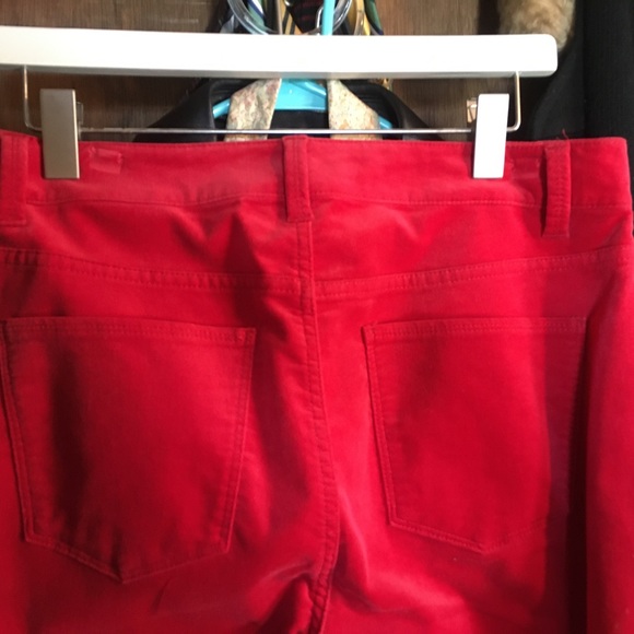 Last call***Talbots Beautiful red velveteen pants-8 NWT    R $89.50 - Picture 3 of 7